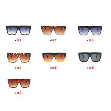 Load image into Gallery viewer, Vintage  Brand Designer Sexy Lady Big Square Sunglasses Women Men Rivet Eyewear Flat Top Sun Glasses UV400 Shades