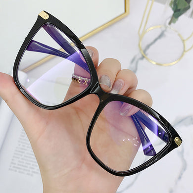 Vintage Oversized Glasses Brand Designer Ultralight Eyeglasses Frame Clear Lens Eyewear Retro Anti-blue Light Oculos