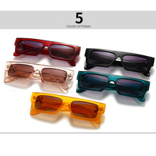 Load image into Gallery viewer, Vintage Rectangle Sunglasses Women Men  Brand Designer Small Frame Flat Top Sun Glasses Female Travel Shades UV400