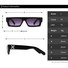 Load image into Gallery viewer, Vintage Rectangle Sunglasses Women Men  Brand Designer Small Frame Flat Top Sun Glasses Female Travel Shades UV400