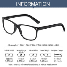 Load image into Gallery viewer, Vintage Resin Eyeglasses Men Women Vision Care Computer Goggles Presbyopia Eyewears Reading Glasses