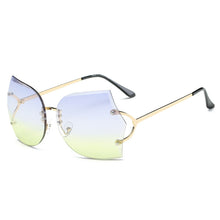 Load image into Gallery viewer, Vintage Rimless Sunglasses Women 2023 Gradient Rimless Sun Glasses Women Ladies Pink Clear Oversized Sunglasses Female