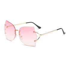 Load image into Gallery viewer, Vintage Rimless Sunglasses Women 2023 Gradient Rimless Sun Glasses Women Ladies Pink Clear Oversized Sunglasses Female