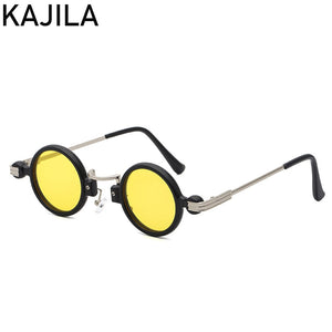 Vintage Round Sunglasses Women 2023  Brand Steampunk Sun Glasses For Men With A Box Small Sunglass Lentes De Sol