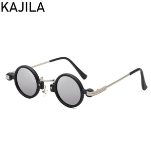 Vintage Round Sunglasses Women 2023  Brand Steampunk Sun Glasses For Men With A Box Small Sunglass Lentes De Sol