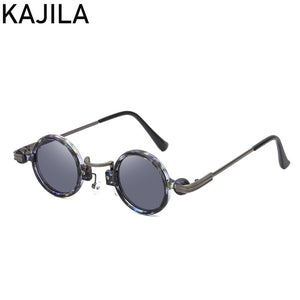 Vintage Round Sunglasses Women 2023  Brand Steampunk Sun Glasses For Men With A Box Small Sunglass Lentes De Sol