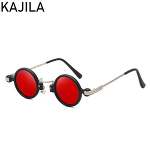 Vintage Round Sunglasses Women 2023  Brand Steampunk Sun Glasses For Men With A Box Small Sunglass Lentes De Sol