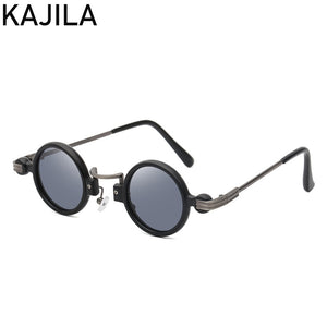 Vintage Round Sunglasses Women 2023  Brand Steampunk Sun Glasses For Men With A Box Small Sunglass Lentes De Sol