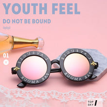 Load image into Gallery viewer, Vintage Round Sunglasses Women Brand Designer Vintage Gradient Shades Sun Glasses Female UV400 Oculos Feminino Lentes