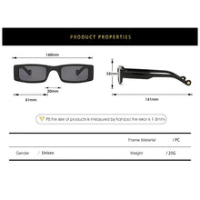 Load image into Gallery viewer, Vintage Small Frame Square Sunglasses Women Men 2023  Brand Designer Rectangle Sun Glasses Ladies Travel Shades