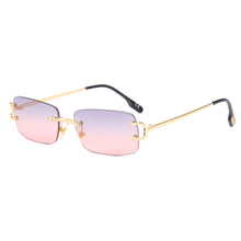 Load image into Gallery viewer, Vintage Square Rimless Sunglasses Women  Brand Designer Travel Small Rectangle Gradient Sun Glasses Female Shades
