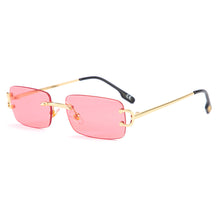Load image into Gallery viewer, Vintage Square Rimless Sunglasses Women  Brand Designer Travel Small Rectangle Gradient Sun Glasses Female Shades
