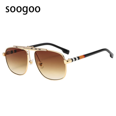 Vintage Square Sunglasses Men 2023  Brand Designer Sun Glasses Women Large Frame Retro Round Eyeglasses UV 400