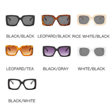 Load image into Gallery viewer, Vintage Square Sunglasses Women  Brand Designer Sexy Lady Big Frame Oversized Sun Glasses Travel Shades Eyewear