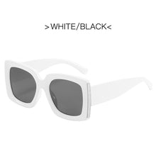 Load image into Gallery viewer, Vintage Square Sunglasses Women  Brand Designer Sexy Lady Big Frame Oversized Sun Glasses Travel Shades Eyewear
