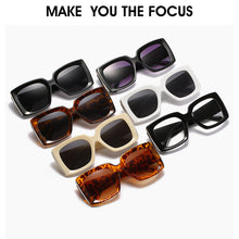 Load image into Gallery viewer, Vintage Square Sunglasses Women  Brand Designer Sexy Lady Big Frame Oversized Sun Glasses Travel Shades Eyewear