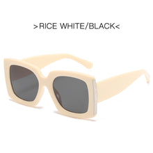Load image into Gallery viewer, Vintage Square Sunglasses Women  Brand Designer Sexy Lady Big Frame Oversized Sun Glasses Travel Shades Eyewear