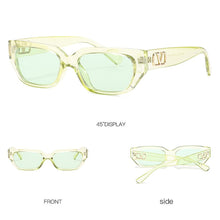 Load image into Gallery viewer, Vintage Square Sunglasses Women Men 2023  Brand Designer Travel Small Frame Green Sun Glasses Female Lady UV400