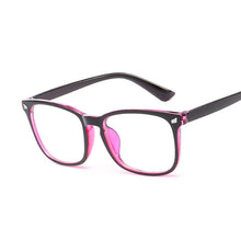 Load image into Gallery viewer, Vintage Transparent Rectangle Glasses Women Retro Square Frame Sun Glasses Brand Designer  Female Blue Eyewear