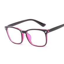 Load image into Gallery viewer, Vintage Transparent Rectangle Glasses Women Retro Square Frame Sun Glasses Brand Designer  Female Blue Eyewear