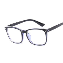 Load image into Gallery viewer, Vintage Transparent Rectangle Glasses Women Retro Square Frame Sun Glasses Brand Designer  Female Blue Eyewear