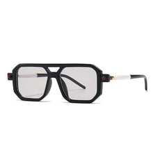 Load image into Gallery viewer, Vintage Unique Double Bridges Polygon Square Sunglasses Women Retro Clear Anti-Blu-Ray Glasses Frame Men Shades UV400