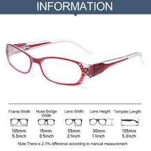 Load image into Gallery viewer, Vintage Vision Care Classic Printing Glasses Presbyopia Eyeglasses Diamond Embellished Eyewear Computer Goggles