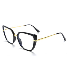 Load image into Gallery viewer, Women Anti Blue Light Cat Eye Glasses Frames Transparent Computer Eyeglasses Ladies Oversized Optical Frame TR90