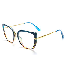 Load image into Gallery viewer, Women Anti Blue Light Cat Eye Glasses Frames Transparent Computer Eyeglasses Ladies Oversized Optical Frame TR90