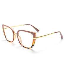 Load image into Gallery viewer, Women Anti Blue Light Cat Eye Glasses Frames Transparent Computer Eyeglasses Ladies Oversized Optical Frame TR90