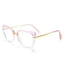 Load image into Gallery viewer, Women Anti Blue Light Cat Eye Glasses Frames Transparent Computer Eyeglasses Ladies Oversized Optical Frame TR90