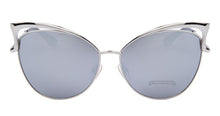 Carica l&#39;immagine nel visualizzatore di Gallery, Occhiali da sole Cat Eye con design di marca da donna Montatura in lega Occhiali da sole Cat Eye da donna 