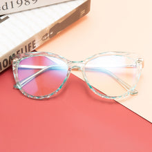 Load image into Gallery viewer, Women Cat Eye Anti Blue Light Glasses 2023 Black Frame  Design Computer Female Eyeglasses Clear Lens