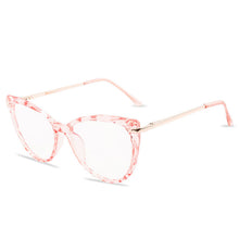 Load image into Gallery viewer, Women Cat Eye Anti Blue Light Glasses 2023 Black Frame  Design Computer Female Eyeglasses Clear Lens