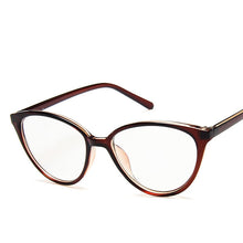 Load image into Gallery viewer, Women Cat Eye Eyeglasses Men Myopia Optical Glasse Frame Eye Glasses Computer Transparent Clear Frame Oculos