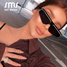 Load image into Gallery viewer, Women Cat Eye Sunglasses Brand Designer  Small Half Frame Glasses Female Male Mirror Sport Siamese Eyeglasses UV400