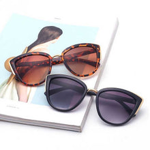 Carica l'immagine nel visualizzatore di Gallery, Women Cateye Sunglasses  Trend Vintage Elegant Oval Lady Sun Glasses Female oculo de sol Shades Summer style