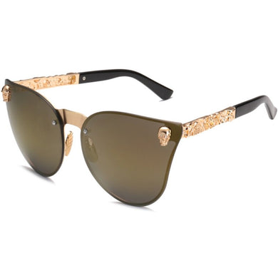 Women Gothic Eyewear Skull Frame Metal Temple Oculos de sol UV400 Sun Eyewear Sun glasses Oculos De Sol Feminino