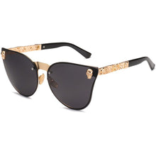 Carica l&#39;immagine nel visualizzatore di Gallery, Women Gothic Eyewear Skull Frame Metal Temple Oculos de sol UV400 Sun Eyewear Sun glasses Oculos De Sol Feminino