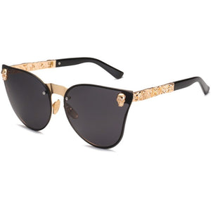 Women Gothic Eyewear Skull Frame Metal Temple Oculos de sol UV400 Sun Eyewear Sun glasses Oculos De Sol Feminino