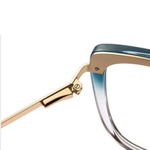 Load image into Gallery viewer, Women Gradient Color Women Stylish Glasses Frame with Flexible Spring Hinges Optical Prescription Eyewear Spectacles