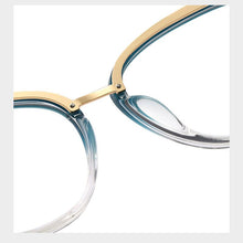 Load image into Gallery viewer, Women Gradient Color Women Stylish Glasses Frame with Flexible Spring Hinges Optical Prescription Eyewear Spectacles