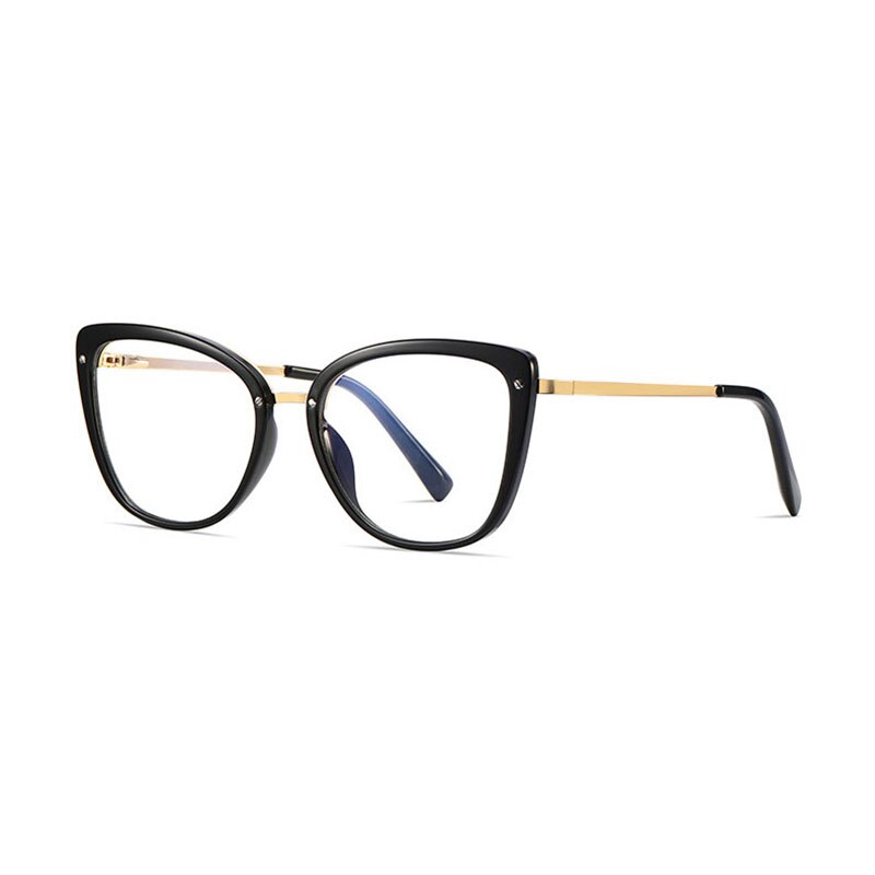 Women Gradient Color Women Stylish Glasses Frame with Flexible Spring Hinges Optical Prescription Eyewear Spectacles