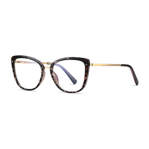 Women Gradient Color Women Stylish Glasses Frame with Flexible Spring Hinges Optical Prescription Eyewear Spectacles