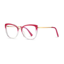 Load image into Gallery viewer, Women Gradient Color Women Stylish Glasses Frame with Flexible Spring Hinges Optical Prescription Eyewear Spectacles