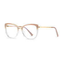 Load image into Gallery viewer, Women Gradient Color Women Stylish Glasses Frame with Flexible Spring Hinges Optical Prescription Eyewear Spectacles