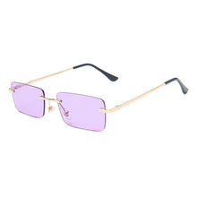 Load image into Gallery viewer, Women Rimless Sunglasses Women  Brand Designer Square Small Sun Glasses UV400 Shades Eyewear Oculos De Sol