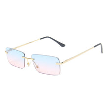 Load image into Gallery viewer, Women Rimless Sunglasses Women  Brand Designer Square Small Sun Glasses UV400 Shades Eyewear Oculos De Sol