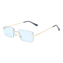 Load image into Gallery viewer, Women Rimless Sunglasses Women  Brand Designer Square Small Sun Glasses UV400 Shades Eyewear Oculos De Sol