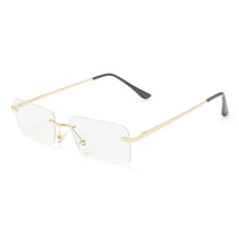 Load image into Gallery viewer, Women Rimless Sunglasses Women  Brand Designer Square Small Sun Glasses UV400 Shades Eyewear Oculos De Sol
